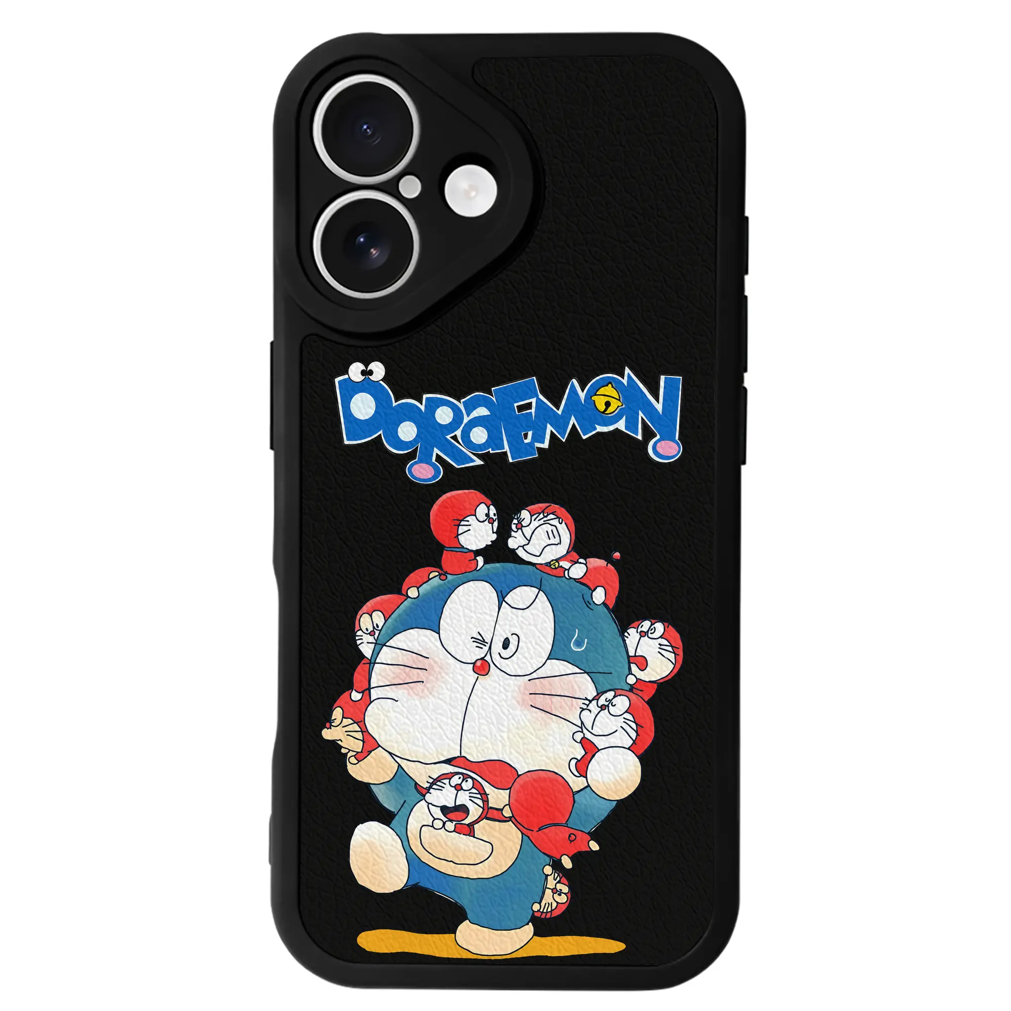 ドラえもん グッズドラえもん - IPhone 16シリーズ対応 ・ シリコンスマホケース ・ レザー調 ・ 高精度フィット ・ 耐衝撃 ・ ワイヤレス充電対応 ・ 精密カット